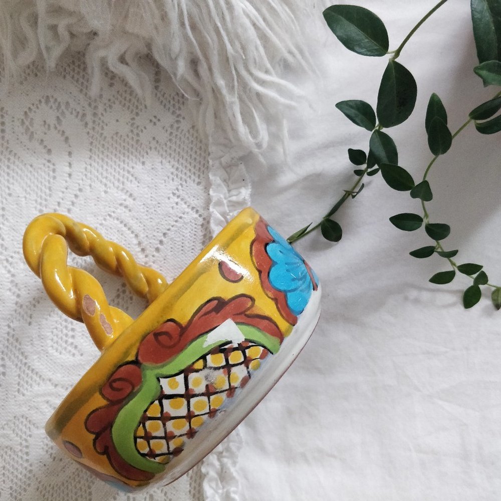 Vintage Mexican Dish Tray Decor